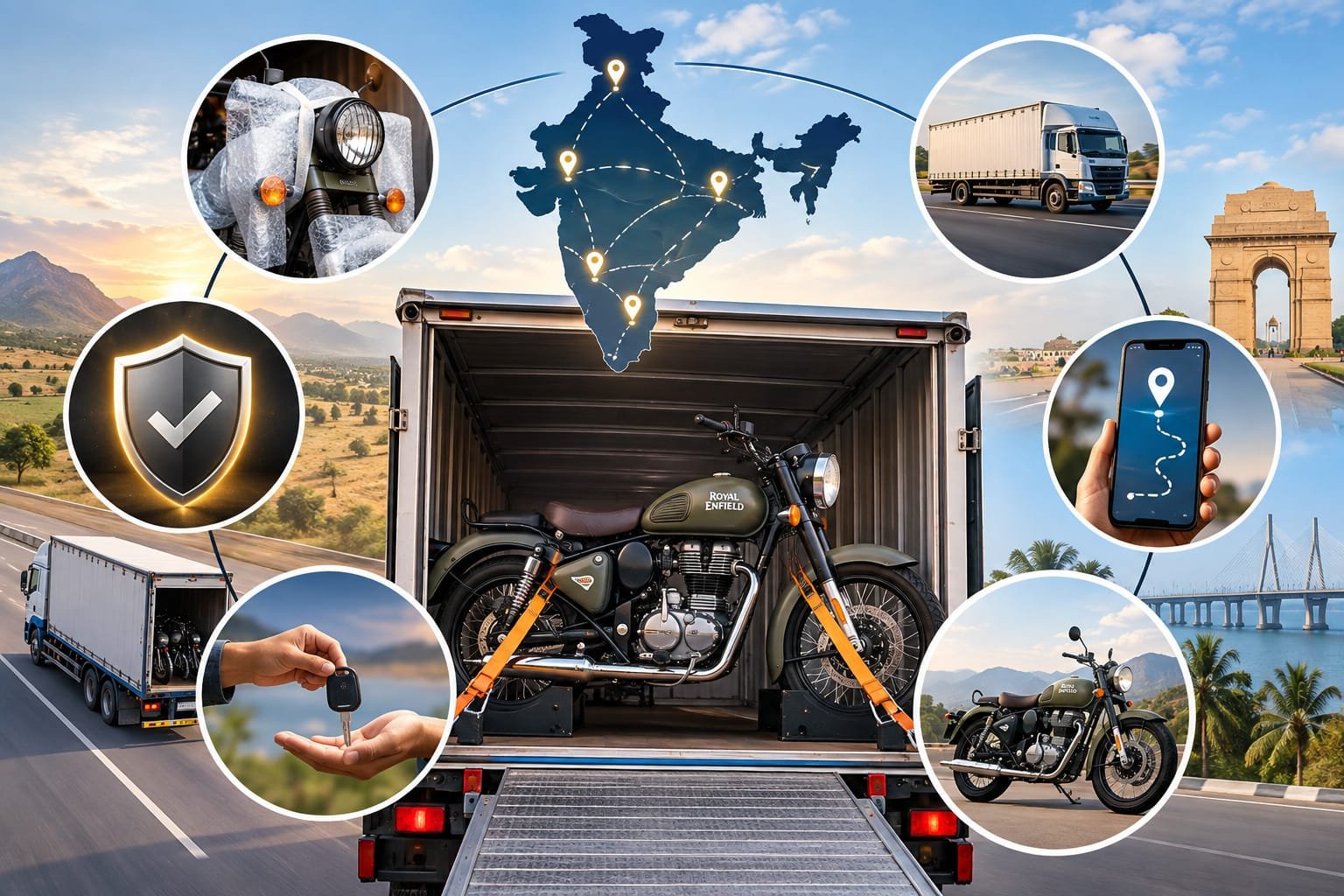 Benefits of Safe Royal Enfield Transportation Across India